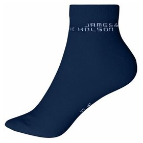 James & Nicholson - Sneakersocken Bio-Baumwolle 8031, navy-blau, Größe 45-47