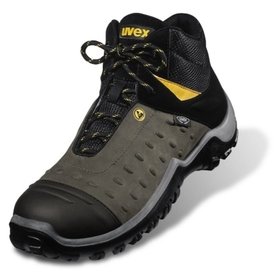 uvex - Sicherheitsschnürstiefel atc pro 9458/8, S2 SRC ESD, grau/schwarz, W11, Größe 44