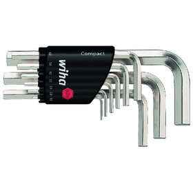 Wiha® - Stiftschlüssel-Set 351 H9 9-teilig Kunststoffhalter Sechskant außen