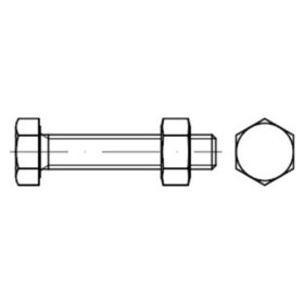 Sechskantschraube mit Gewinde bis Kopf ISO 4017 MU Edelstahl A4-70/CE M12 x 30mm SB-verpackt