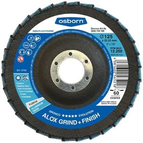 osborn - Fächerschleifscheibe (mit Gewebeteller) Evolution ALOX GRIND+FINISH 60+COARSE