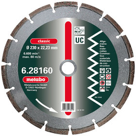 metabo® - Diamant-Trennscheibe, 115 x 2,15 x 22,23 mm, "classic", "UC", Universal (628156000)