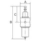 RIEGLER® - Edelstahl-Guss-Filterregler, 1.4401, BG 3, G 1/2", 1,7 - 17,5 bar