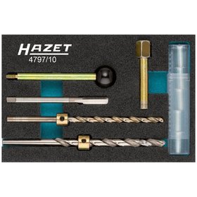 HAZET - Gewinde-Reparatur-Satz für Injektor-Befestigungsschraube 4797/10, 10-teilig