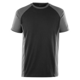 MASCOT® - T-Shirt UNIQUE, Schwarz/Dunkelanthrazit, Größe XL