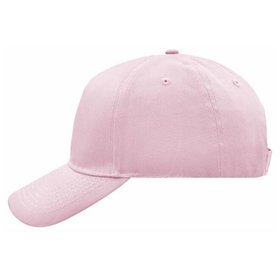 James & Nicholson - 5 Panel Cap ungebürstet MB6117, rosa, Einheitsgröße