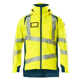 MASCOT® - Hard Shell Jacke ACCELERATE SAFE, hi-vis Gelb/Dunkelpetroleum, Größe XL