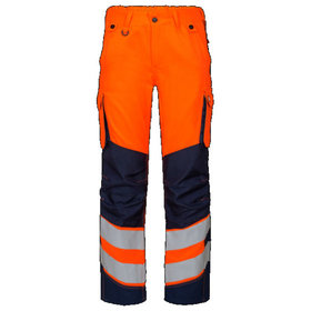 Engel - Safety Light Damenhose 2543-319, Warnorange/Blue ink, Größe 46