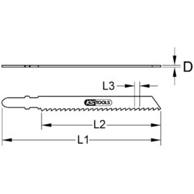KSTOOLS® - Bi-Metall-Stichsägeblatt, 75 x 1,2mm, T118AF, 5er-Pack