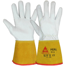 Hase Safety Gloves - Schweißerhandschuh, Kat. II, natur, Größe 10