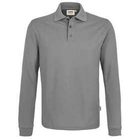 HAKRO - Longsleeve-Poloshirt Mikralinar® 815, titan, Größe S