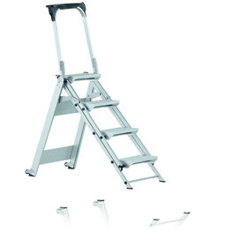 ZARGES - Treppe 2 Stufen, Stufenbreite 360mm, klappbar, Stufe T 205mm