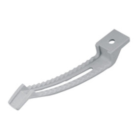 HETTICH - Tischplatte-Kabelhalter, einfach, 45968,L 120mm,B 20mm, Kunststoff grau