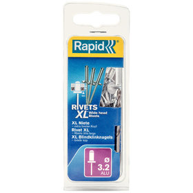 Rapid® - Blindniete Flachrundkopf ø3,2 x 8mm + Bohrer 50er Pack, 5000659