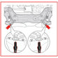 KSTOOLS® - VAG Fixierbolzen-Satz für Hilfsrahmen M12 x 1,5, 4-teilig