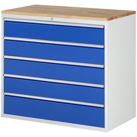 RAU. - Schrank für 7000, 1145 x 650 x 1035mm, 5 Schubladen, Bucheplatte