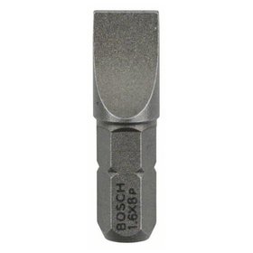 Bosch - Schrauberbit Extra-Hart, S 1,6 x 8,0, 25mm, 25er-Pack (2607001472)