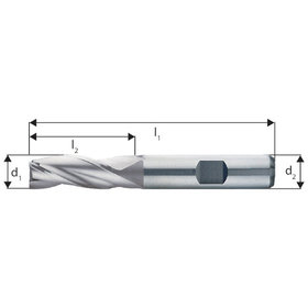 forum® - 3-Schneiden-Fräser DIN 844K HSSE ø4,00mm