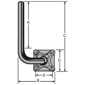 Kathrein - Wandhalterung ST 17,5cm/Wand