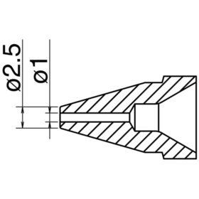 Hakko - Entlötdüse Serie N61, Ø 1,0 mm, Typ Standard