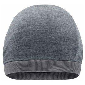 James & Nicholson - Urban Oversize Beanie MB6577, grau heather/dunkelgrau, Einheitsgröße