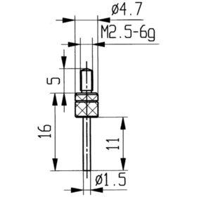 Käfer - Messeinsatz HM Abb.14/ 1,5mm