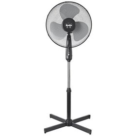 DEKO - Standventilator ø390mm 45W 3stuf sw 440mm Oszillation 2650cbm/h