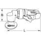 KSTOOLS® - Druckluft-Mini-Schleifmaschine SlimPOWER für große Pads, 19000 U/min 515.5580