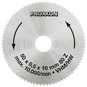 PROXXON - Kreissägeblatt, Hartmetall ø50mm Vollmaterial, 50 Zähne