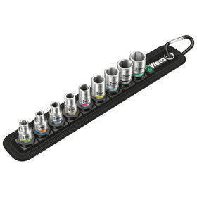 Wera® - Steckschlüssel-Set Belt A 4, 9-teilig, Textilgurt, Sechskant innen