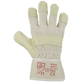 ASATEX® - Lederhandschuh ADLER5, Kat. II, hellgelb, Größe 10,5