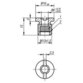 KIPP - BUCHSE MAGNETISCH EDELSTAHL