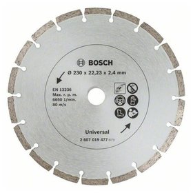 Bosch - Diamanttrennscheibe für Baumaterial, Durchmesser: 230mm, 2er-Pack (2607019479)