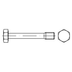 Sechskantschraube mit dünnem Schaft DIN 7964 KD1-K Edelstahl A2 M8 x 30/10mm