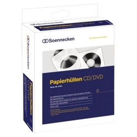 Soennecken - CD/DVD Hülle 03750 mF Papier weiß 100er-Pack