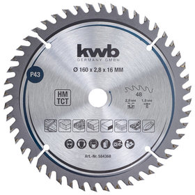 kwb - Präzisions-Sägeblätter für Handkreissägen ø160 x 16mm