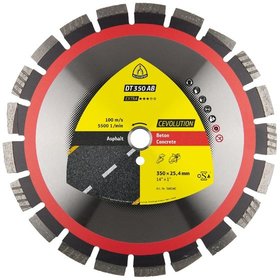 KLINGSPOR - Diamanttrennscheibe DT 350 AB, 400 x 3,6 x 25,4mm 24 Segmente 40 x 3,6 x 12mm