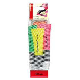 STABILO® - Textmarker NEON 72/4-1-5 2-5mm sortiert 4er-Pack