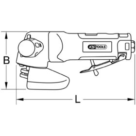 KSTOOLS® - Druckluft-Schruppschleifer, 10.000 U/min 515.3045