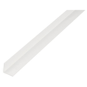 Alberts - Winkelprofil, gleichsch., PVC weiß, LxBxHxS 2000 x 20 x 20 x 1,5 mm