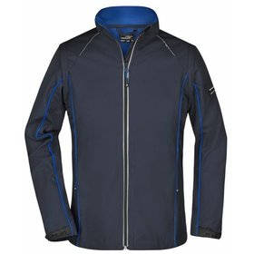 James & Nicholson - Damen Softshelljacke mit Zip-Ärmeln JN1121, navy-blau/königs-blau, Größe XL