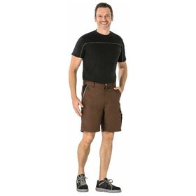 Planam - Shorts 2176 braun/schwarz, Größe XL
