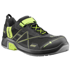 Haix - Sicherheitshalbschuh CONNEXIS Safety T Ws S1 low grey-citrus, S1, grau/grün, Größe UK 6.5 / EU 40