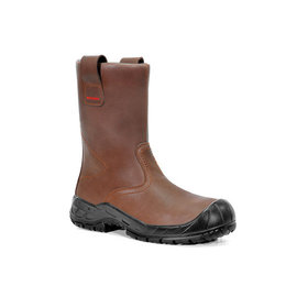 ELTEN - Sicherheitsschlupfstiefel RIGG S3 CI, braun, Größe 43