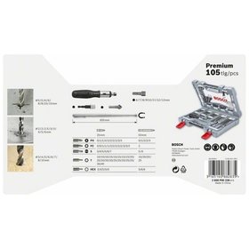 Bosch - 105-tlg. Premium X-Line Bohrer- und Schrauber-Set (2608P00236)