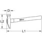 KSTOOLS® - Ausbeulhammer, 400g