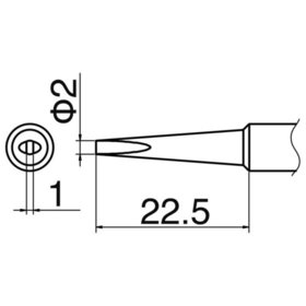 Hakko - Lötspitze Serie T18, Format DL2