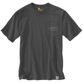carhartt® - Herren T-Shirt WORKWEAR BACK S/S GRAPHIC T-SHIRT, carbon heather, Größe XL