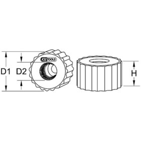 KSTOOLS® - Kupferrohr-Außenbürste, 12mm