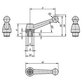 KIPP - KLEMMHEBEL GR.3 M16 STAHL, KOMP:STAHL